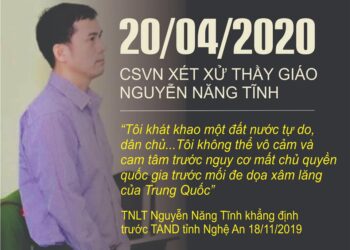 Chính quyền cộng sản Việt Nam lộng quyền tuyên án 11 năm tù, 5 năm quản chế dành cho thầy giáo Nguyễn Năng Tĩnh